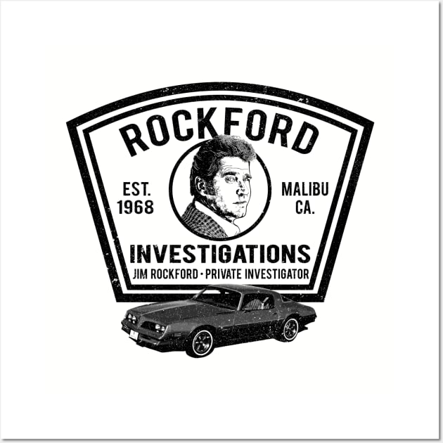 Jim Rockford Private Investigator Wall Art by Alema Art